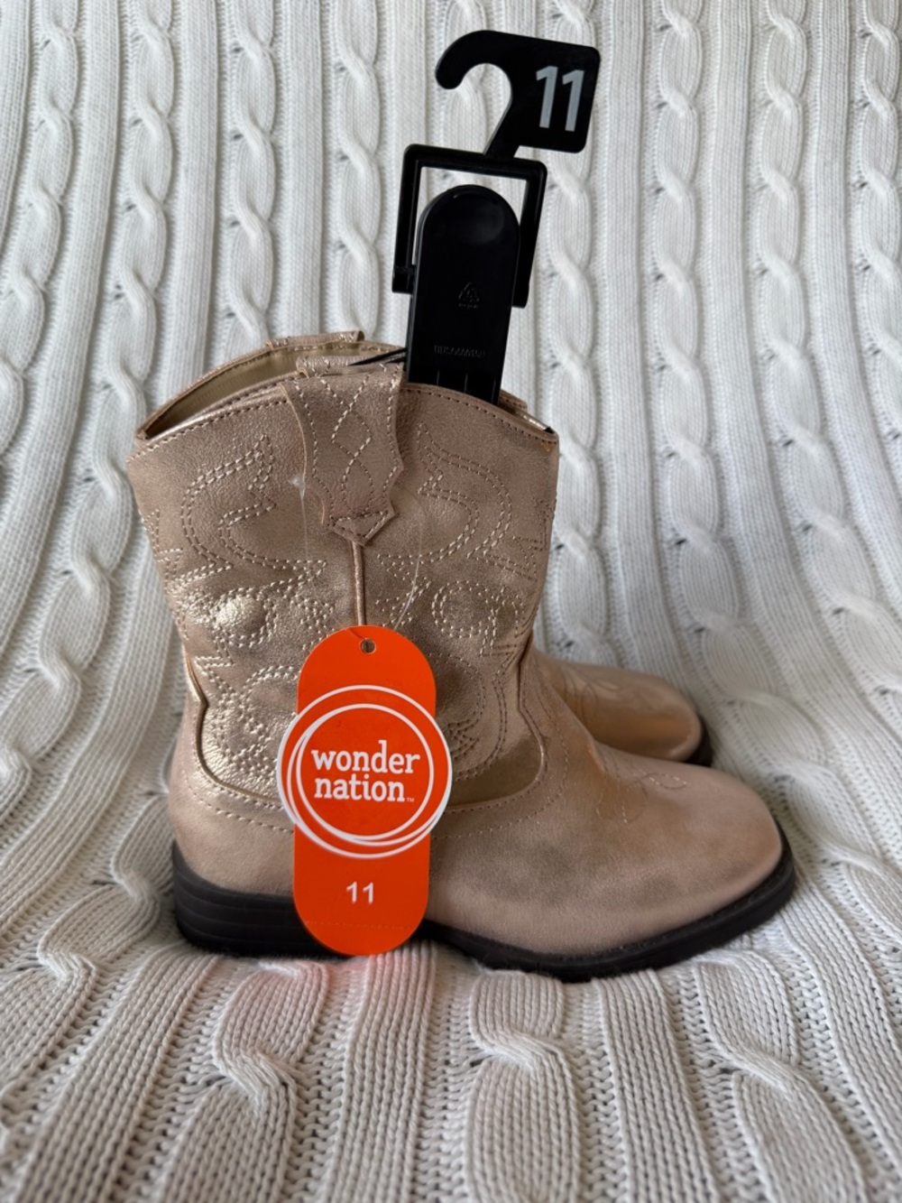 Girls Cowboy Boots Sz 11 NEW Metallic Cowgirl Cute Shoes Back School Halloween